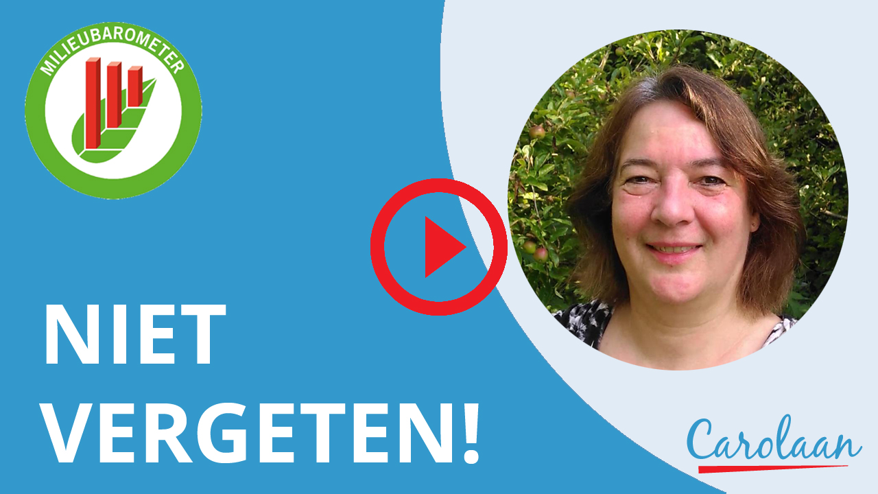 Niets vergeten in de Milieubarometer