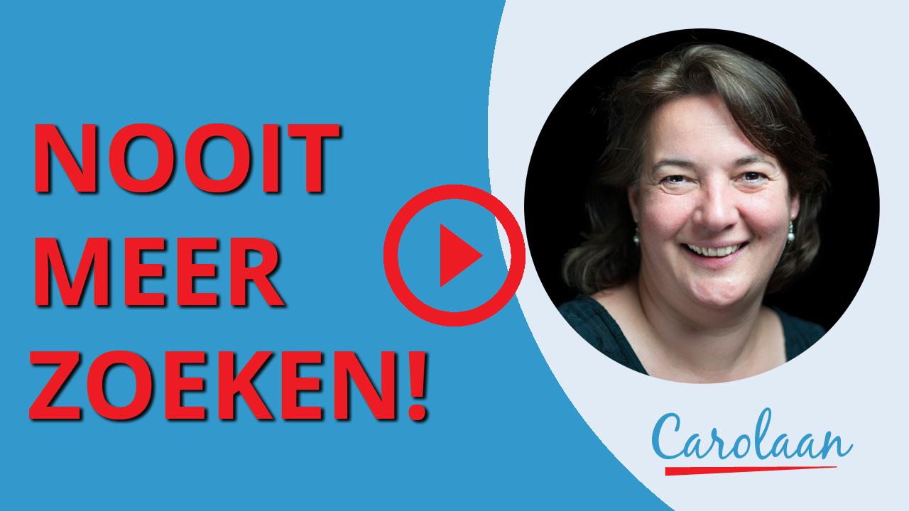 Voorkom dubbel werk